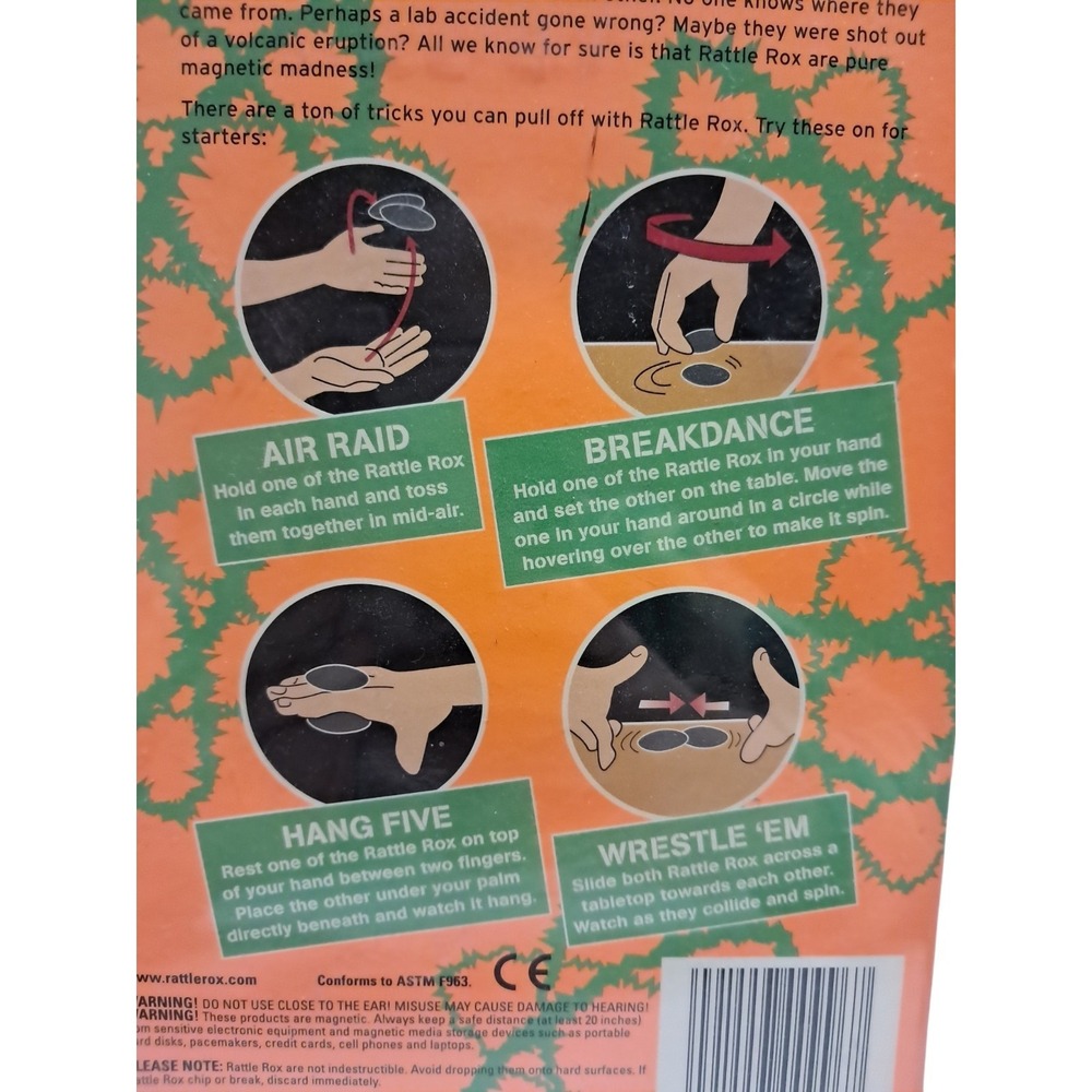 Rattle Rox Magnets That Twitch, Buzz And Spaz Out When They Come In Contact - Picture 10 of 10